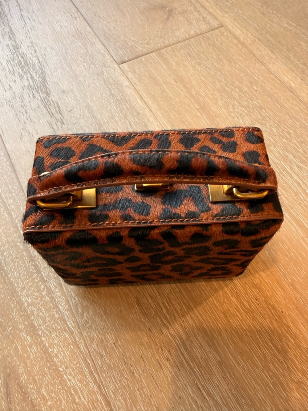 Brandon Blackwood Leopard Print Small Kendrick Trunk - Picture 3 of 8